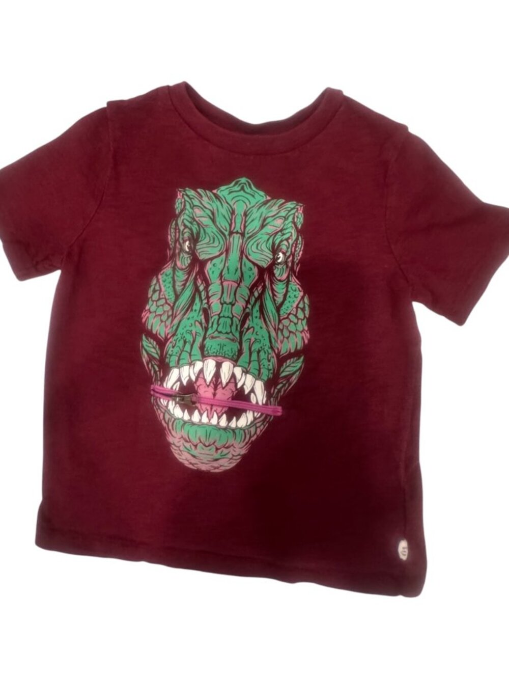 Gap Boy's XS TRex ZIPPER Mouth Tee